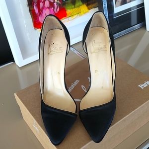 Christian Louboutin Douce du Desert 100 Crepe Satin high heels